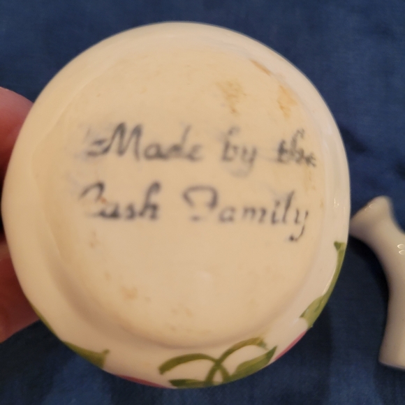 Trio of Pretty Floral Items ~ Cash Family Pottery ~ Enesco ~ Japan ~ MCM - Picture 5 of 16
